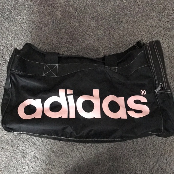 light pink adidas duffle bag